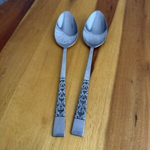 Korea National Stainless Steel‎ Intermezzo Scrolls Set Of 2 Spoons Replacement